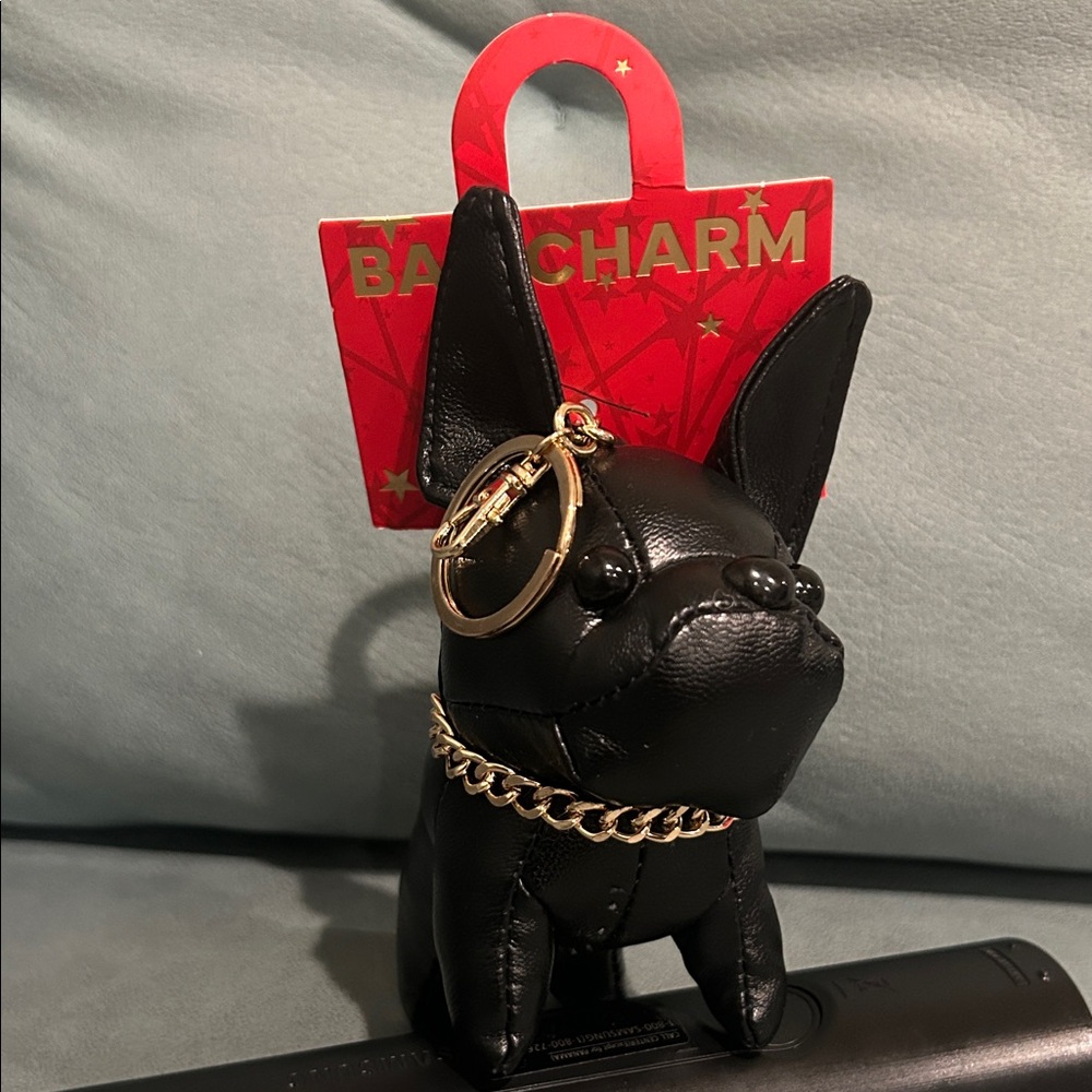 Black Dog Bag/Purse Charm NWT